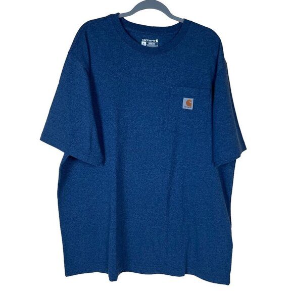 Carhartt Other - Carhartt NWOT Mens XL Loose‎ Fit Blue Cotton T-Shirt WorkWear Front Pocket